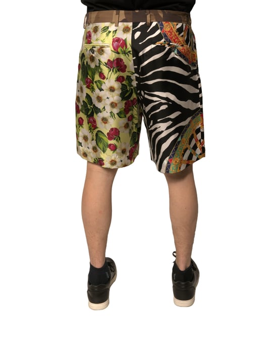 Pantalones Cortos de Verano con Estampado Floral de Cebra - Image 4