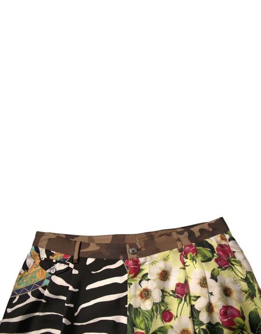 Pantalones Cortos de Verano con Estampado Floral de Cebra - Image 5