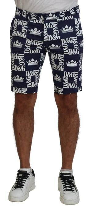 Pantalones Cortos con Estampado Crown Estilo Verano - Image 1