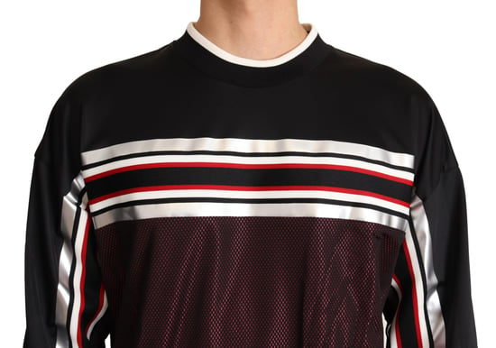Sudadera de punto negro y rojo - Image 3
