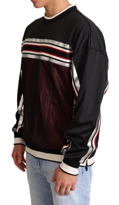 Sudadera de punto negro y rojo - Image 4