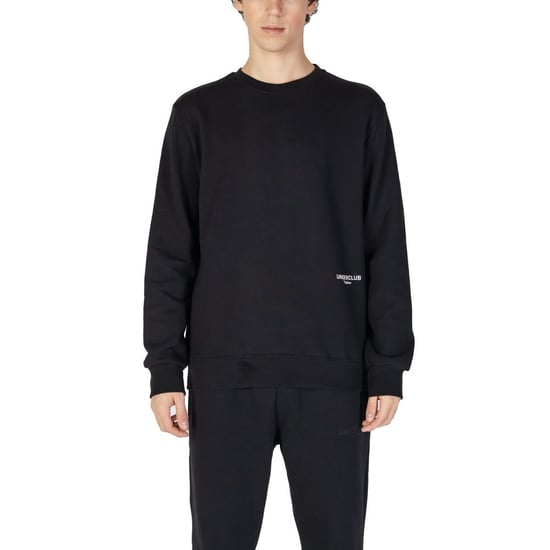 Sudadera negra con cuello redondo - Image 1