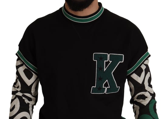 Sudónder de algodón negro con cuello redondo - Image 4