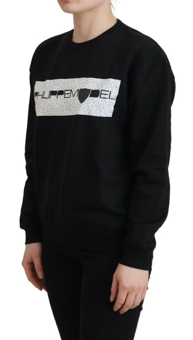 Sudadera negra con estampado gráfico - Image 2