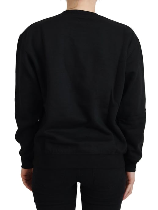 Sudadera negra con estampado gráfico - Image 3