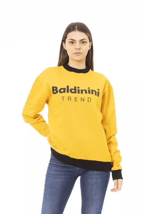 Sudadera amarilla con cuello redondo - Image 1