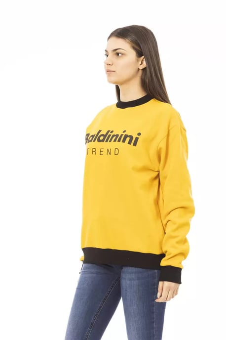 Sudadera amarilla con cuello redondo - Image 2