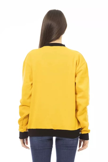 Sudadera amarilla con cuello redondo - Image 3