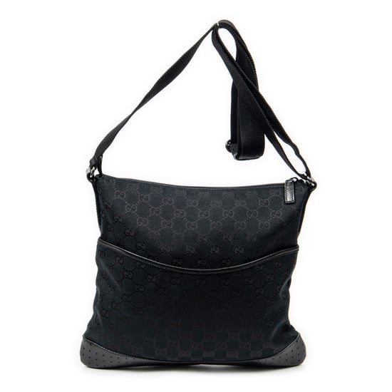 Gucci Medium Messenger en Negro Lienzo - Image 1
