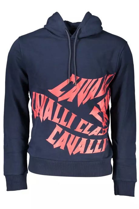 Sudadera Cavalli Class Azul Marino Logo Rojo - Image 1