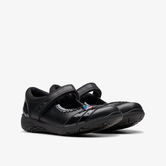Zapatos de Cuero Negros Relda Spark para Niños - Image 4