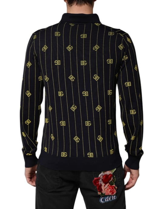 Polo de manga larga con estampado de logo - Image 4