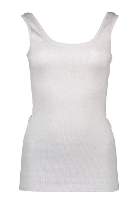 Camiseta sin mangas de punto acanalado con escote redondo - Image 1