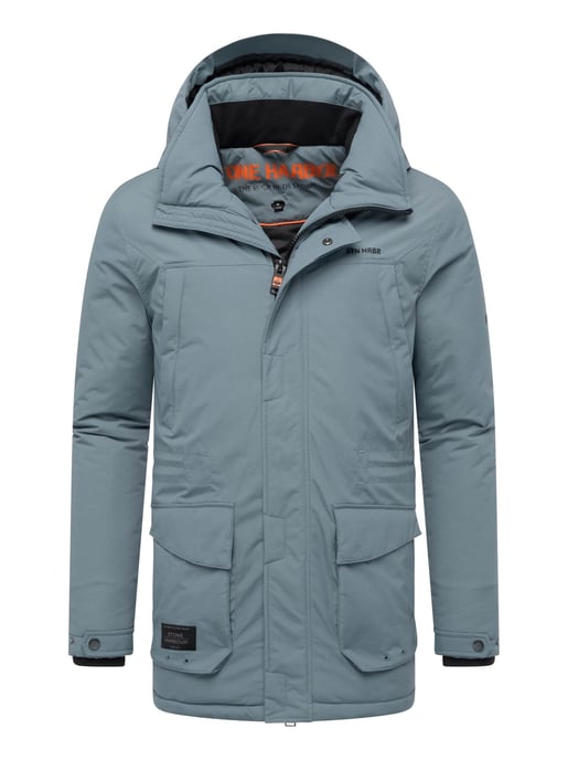 Parka de hombre Stone Harbour Wadiim con capucha y cremallera doble - Image 1