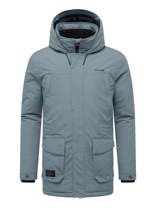 Parka de hombre Stone Harbour Wadiim con capucha y cremallera doble - Image 2
