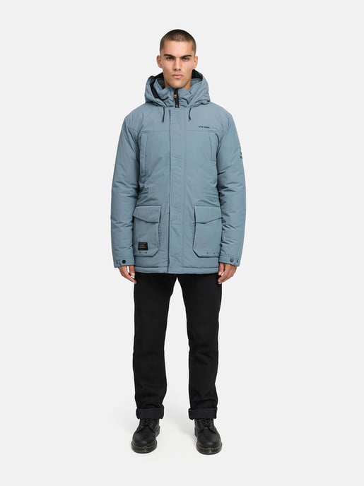Parka de hombre Stone Harbour Wadiim con capucha y cremallera doble - Image 6
