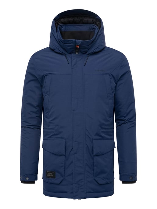 Parka de hombre Stone Harbour Wadiim con capucha y cremallera doble - Image 2