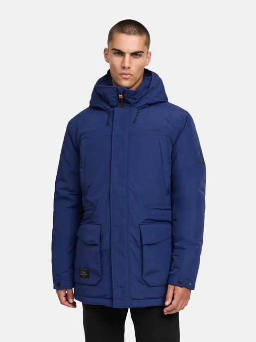 Parka de hombre Stone Harbour Wadiim con capucha y cremallera doble - Image 6
