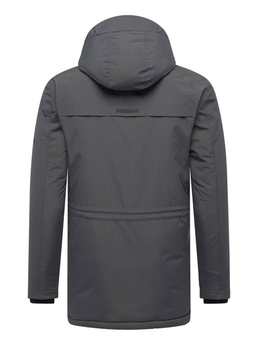 Parka de hombre Stone Harbour Wadiim con capucha y cremallera doble - Image 4