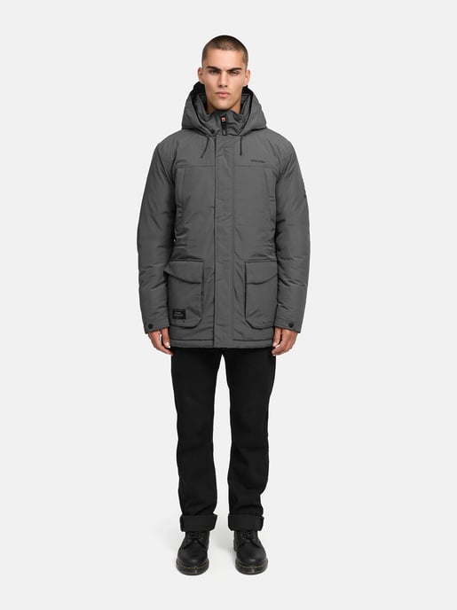 Parka de hombre Stone Harbour Wadiim con capucha y cremallera doble - Image 6