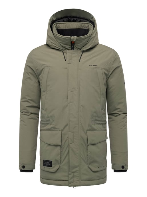 Parka de hombre Stone Harbour Wadiim con capucha y cremallera doble - Image 2