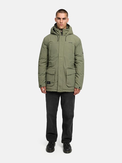 Parka de hombre Stone Harbour Wadiim con capucha y cremallera doble - Image 6