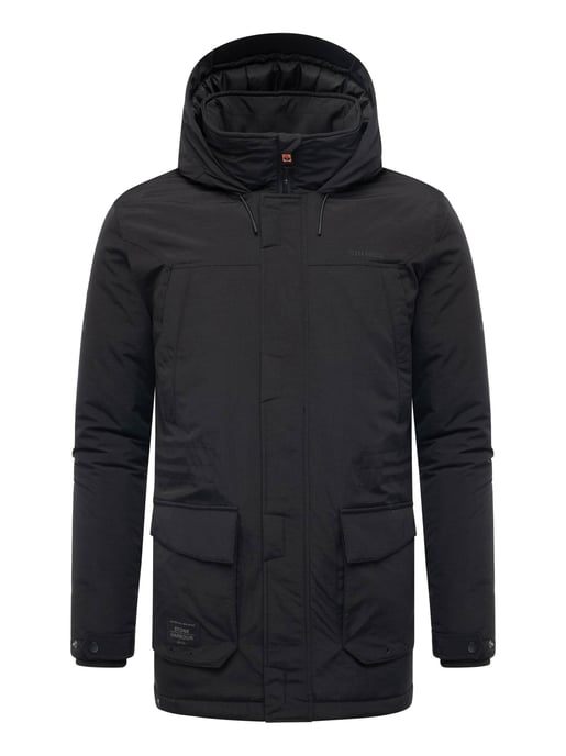 Parka de hombre Stone Harbour Wadiim con capucha y cremallera doble - Image 2