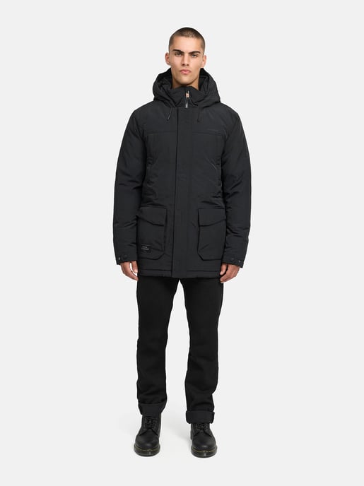 Parka de hombre Stone Harbour Wadiim con capucha y cremallera doble - Image 6