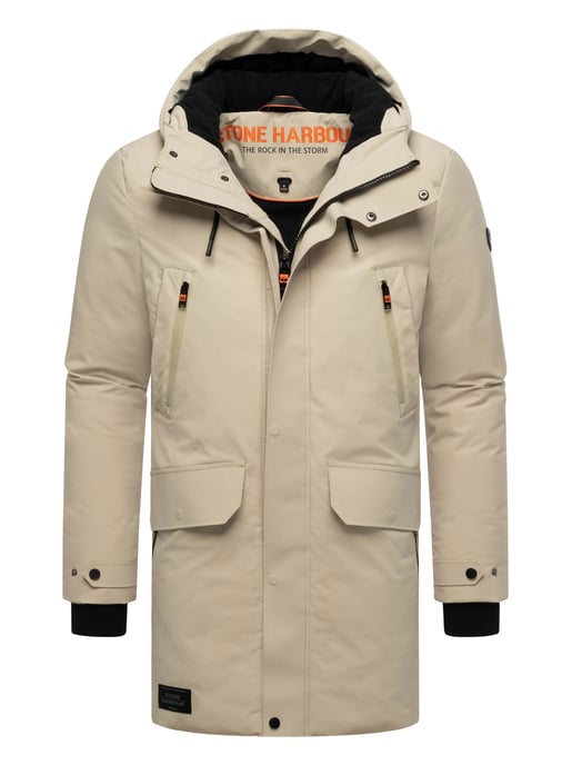 Parka de invierno para hombre Stone Harbour Kitraan con cierres magnéticos y forro polar - Image 1