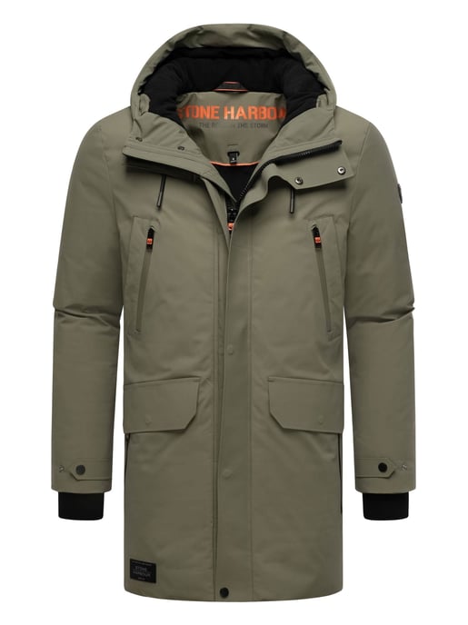 Parka de invierno para hombre Stone Harbour Kitraan con cierres magnéticos y forro polar - Image 1