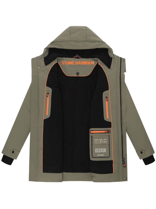Parka de invierno para hombre Stone Harbour Kitraan con cierres magnéticos y forro polar - Image 5