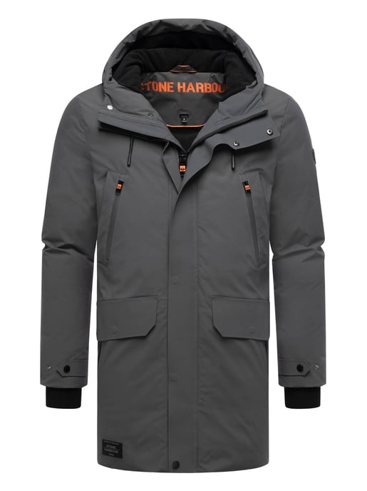 Parka de invierno para hombre Stone Harbour Kitraan con cierres magnéticos y forro polar - Image 1