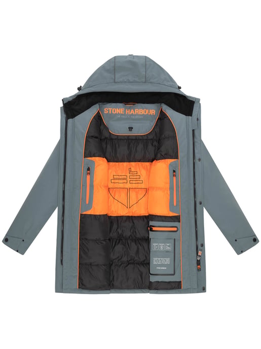 Chaqueta de invierno para hombre Stone Harbour Phinoo con bolsillos de felpa y cremallera doble - Image 5