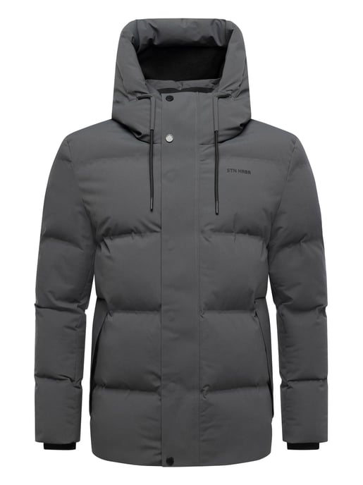Chaqueta de invierno para hombre Stone Harbour Taviaan con capucha forrada y diseño cortaviento - Image 2