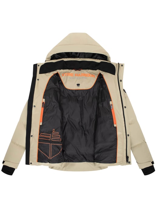Chaqueta de invierno para hombre Stone Harbour Livianoo con capucha desmontable y bolsillos forrados - Image 5