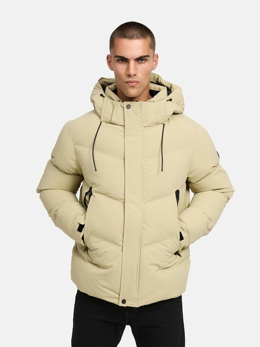 Chaqueta de invierno para hombre Stone Harbour Livianoo con capucha desmontable y bolsillos forrados - Image 6