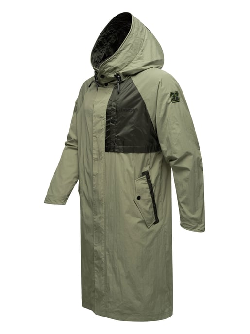 Gabardina impermeable para hombre Stone Harbour Zafaar, corte largo y resistente al viento y al agua - Image 3