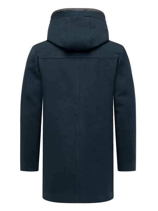 Abrigo de invierno para hombre Stone Harbour Fenroos con acabado tipo lana y capucha desmontable - Image 4