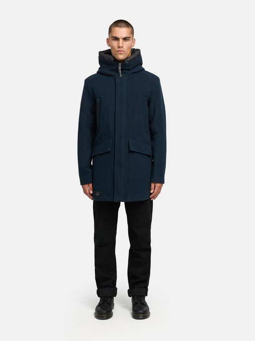 Abrigo de invierno para hombre Stone Harbour Fenroos con acabado tipo lana y capucha desmontable - Image 6
