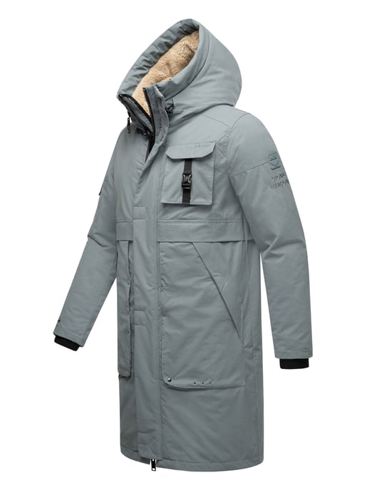 Chaqueta de invierno para hombre Stone Harbour Cyriaan con capucha forrada y diseño cortaviento - Image 3