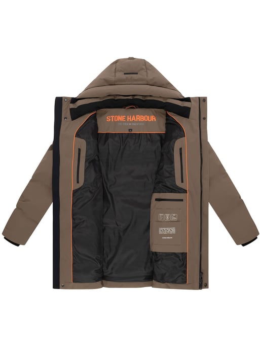 Chaqueta de invierno para hombre Stone Harbour Darianoo con acolchado Downfree y cierre magnético - Image 5