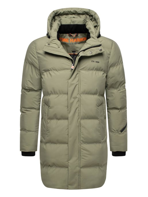 Abrigo de invierno para hombre Stone Harbour Thadeek con capucha desmontable y bolsillos magnéticos - Image 1
