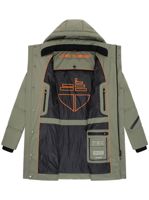 Abrigo de invierno para hombre Stone Harbour Thadeek con capucha desmontable y bolsillos magnéticos - Image 5