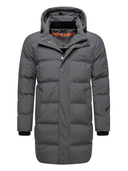 Abrigo de invierno para hombre Stone Harbour Thadeek con capucha desmontable y bolsillos magnéticos - Image 1