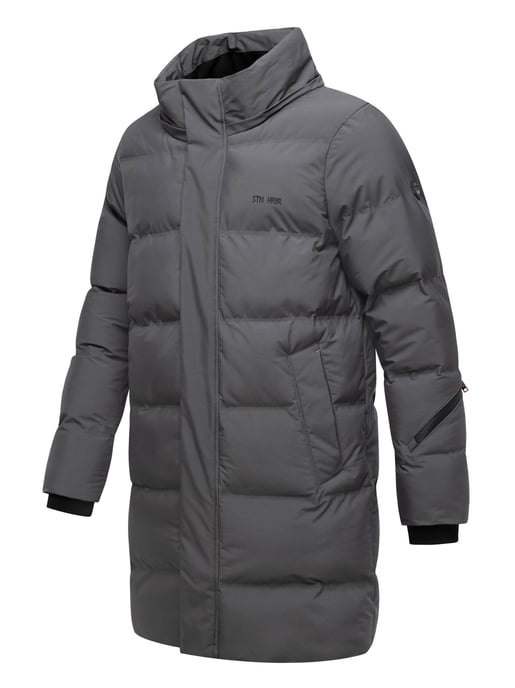 Abrigo de invierno para hombre Stone Harbour Thadeek con capucha desmontable y bolsillos magnéticos - Image 3