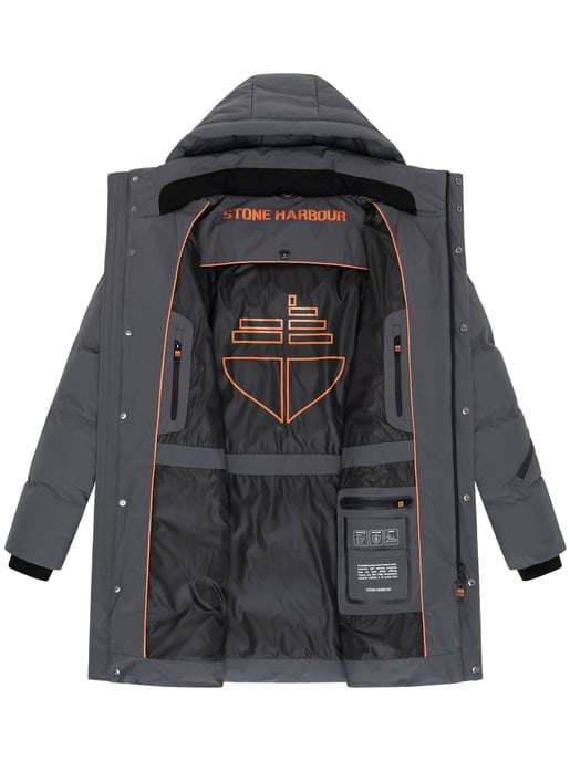 Abrigo de invierno para hombre Stone Harbour Thadeek con capucha desmontable y bolsillos magnéticos - Image 5