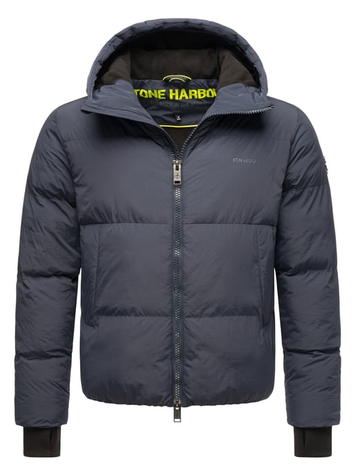 Chaqueta acolchada de invierno para hombre Stone Harbour Tayroos con forro polar y cremallera doble - Image 1
