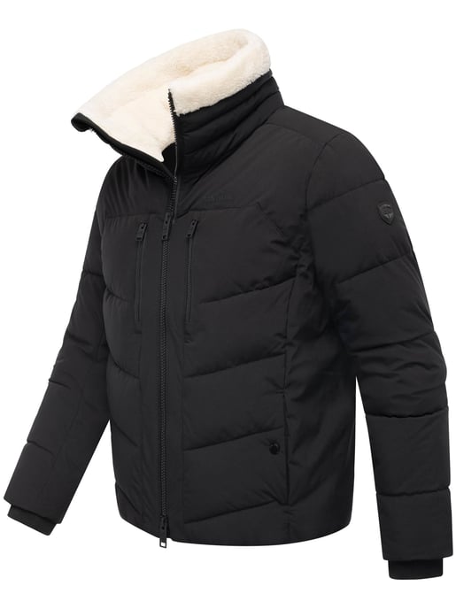 Chaqueta acolchada de invierno para hombre Stone Harbour Ansello con cuello de peluche y forro polar - Image 3
