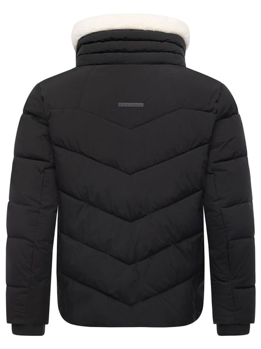 Chaqueta acolchada de invierno para hombre Stone Harbour Ansello con cuello de peluche y forro polar - Image 4