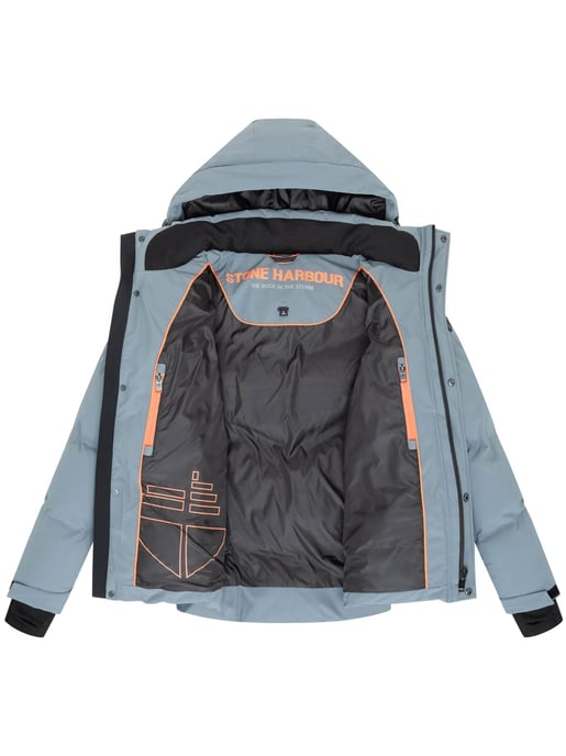 Chaqueta de invierno para hombre Stone Harbour Livianoo con capucha desmontable y bolsillos forrados - Image 5